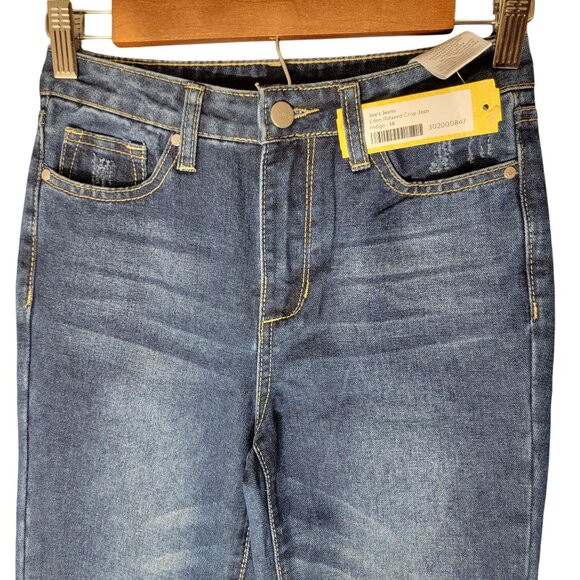 Joes Jeans Eden Relaxed Crop Straight Leg High Rise Raw Hem 26X30 - Picture 4 of 14